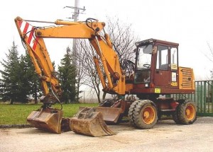 Колесный экскаватор Case